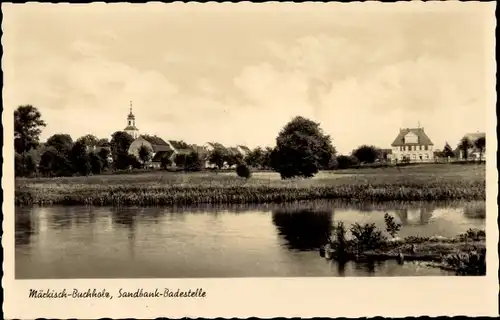 Ak Märkisch Buchholz in Brandenburg, Sandbank Badestelle