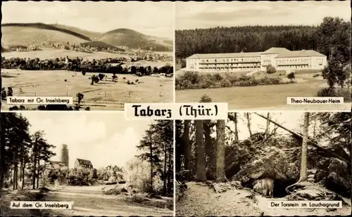 Ak Tabarz im Thüringer Wald, Großer Inselsberg, Theo-Neubauer-Heim, Torstein im Lauchagrund