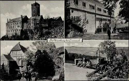 Ak Lutherstadt Eisenach in Thüringen, Wartburg, Teilansichten