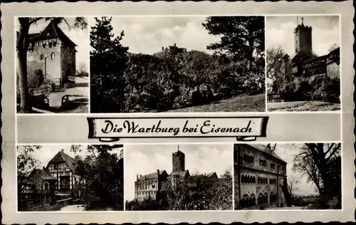 Ak Lutherstadt Eisenach in Thüringen, Wartburg, Teilansichten