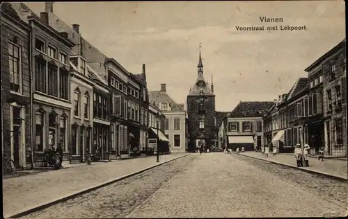 Ak Vianen Utrecht Niederlande, Voorstraat, Lekpoort