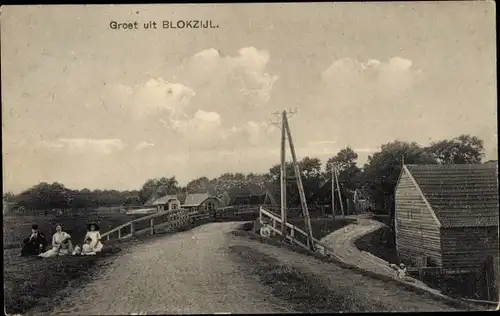 Ak Blokzijl Overijssel Niederlande, Straßenpartie