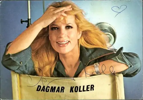 Ak Schauspielerin und Sängerin Dagmar Koller, Portrait, Autogramm