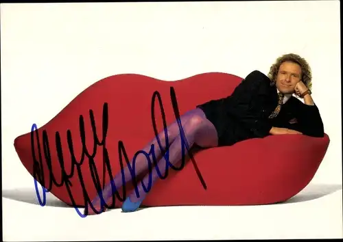 Ak Schauspieler und Moderator Thomas Gottschalk, Eine Frau namens Harry, Autogramm