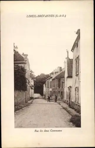 Passepartout Ak Limeil Brevannes Val de Marne, Rue des deux Communes