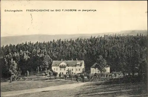 Ak Świeradów Zdrój Bad Flinsberg Schlesien, Erholungsheim Friedrichshöhe, Isergebirge