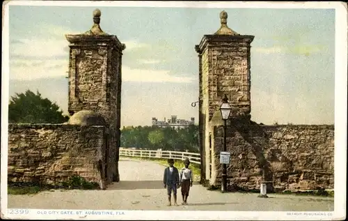 Ak Saint Augustine Florida USA, Old City Gate