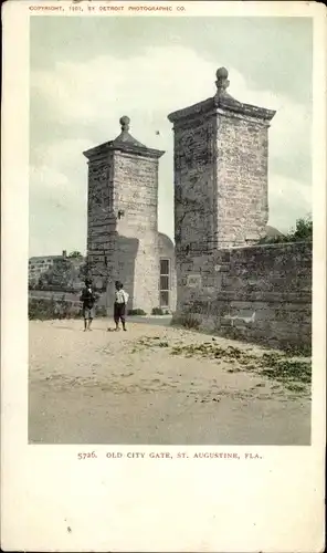 Ak Saint Augustine Florida USA, Old City Gate