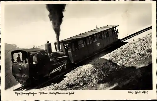 Ak Salzkammergut Oberösterreich, Schafbergbahn, Zahnradbahn