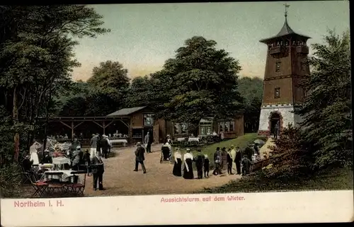 Ak Northeim in Niedersachsen, Aussichtsturm auf dem Wieter