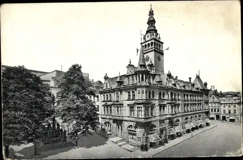 Ak Kłodzko Glatz Schlesien, Rathaus