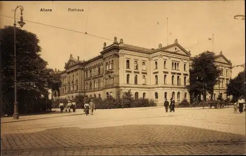 Ak Hamburg Altona, Rathaus