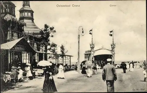 Ak Selenogradsk Ostseebad Cranz Ostpreußen, Corso, Strandpromenade