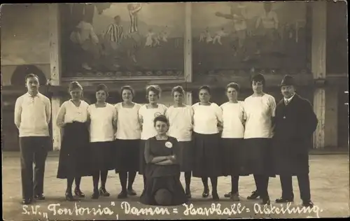 Foto Ak SV Teutonia, Damen-Handball-Abteilung, Gruppenaufnahme