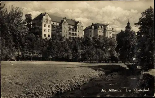 Ak Polanica Zdrój Bad Altheide Schlesien, Klosterhof