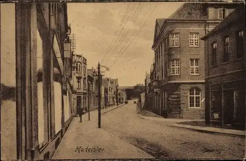 Ak Haderslev Hadersleben Dänemark, Straßenpartie