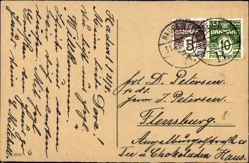 Ak Haderslev Hadersleben Dänemark, Straßenpartie