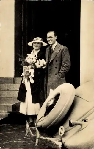 Ak Den Haag, Prinzessin Juliana der Niederlande mit Prinz Bernhard, 1936