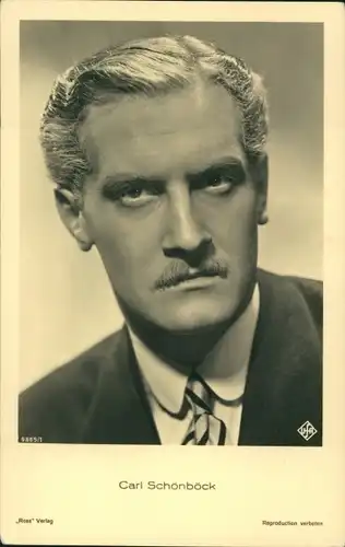 Ak Schauspieler Karl Schönböck, Portrait