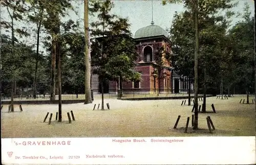 Ak 's Gravenhage Den Haag Südholland, Haagsche Bosch, Sociateitsgebouw