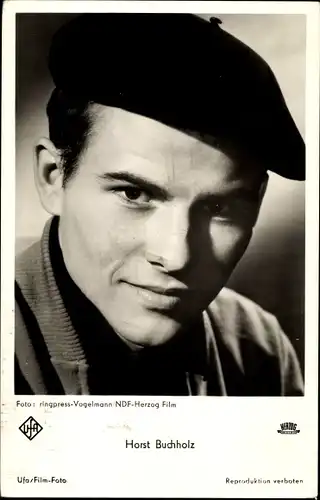 Ak Schauspieler Horst Buchholz, Portrait, Baskenmütze