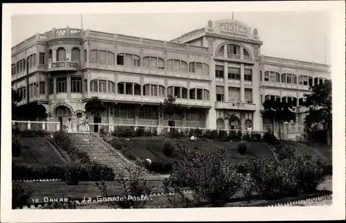 Ak Dakar Senegal, Großes Postgebäude