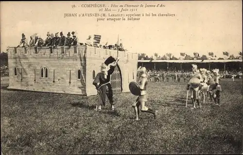 Ak Compiègne Oise, Feste der Jeanne d'Arc, Jehan d'Avesnes