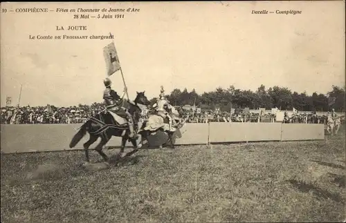 Ak Compiègne Oise, Feste der Jeanne d'Arc, La Joute