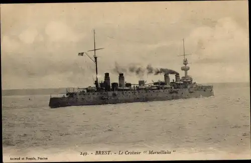 Ak Französisches Kriegsschiff Marseillaise, Französische Marine