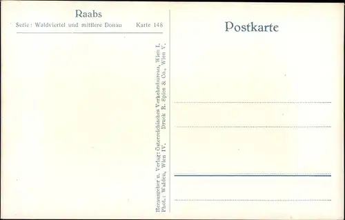 Ak Raabs an der Thaya in Niederösterreich, Burg