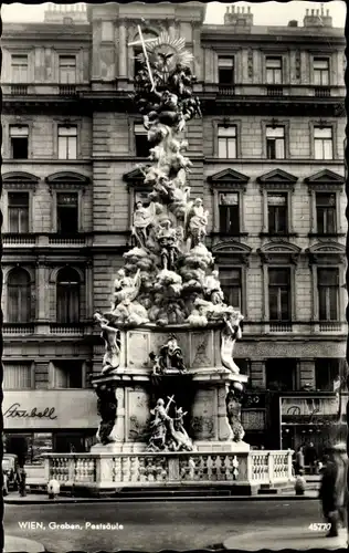 Ak Wien 1 Innere Stadt, Graben, Pestsäule