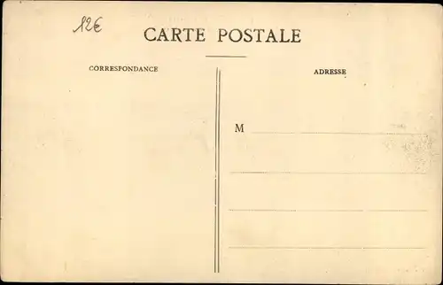 Postkarte Paris VII, Esplanade des Invalides, Die große Seine-Flut Januar 1910