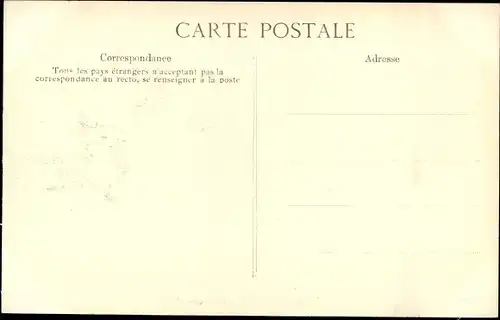 Postkarte Paris VII, Quai d'Orsay, Die große Seine-Flut Januar 1910