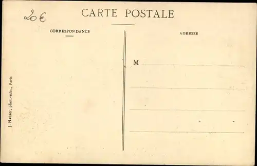 Postkarte Paris XVI, Quai de Passy, Die große Seine-Flut Januar 1910