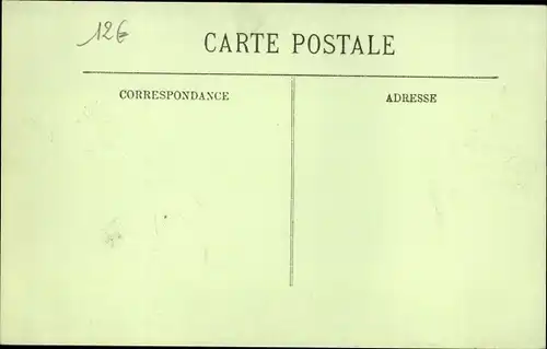 Postkarte Paris VII, Rue Saint Dominique, Die große Seine-Flut Januar 1910