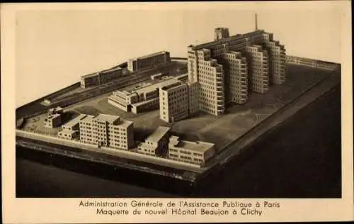 Ak Clichy Hauts de Seine, Hopital Beaujon, Administration Generale de l'Assistance Publique
