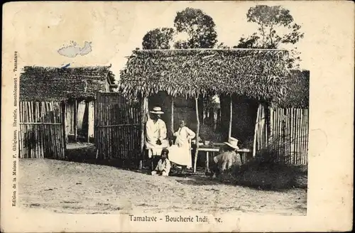 Ak Toamasina Tamatave Madagaskar, indigener Metzger