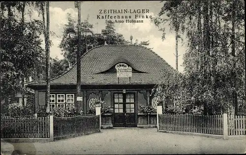 Ak Zeithain in Sachsen, Truppenübungsplatz, Lager, Kaffeehaus Finke