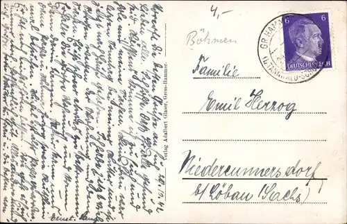 Ak Velké Hamry Großhammer Groß Hammer Region Reichenberg, Totalansicht