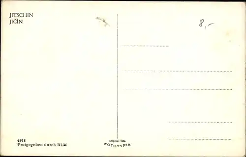 Ak Jičín Jitschin Region Königgrätz, Platz