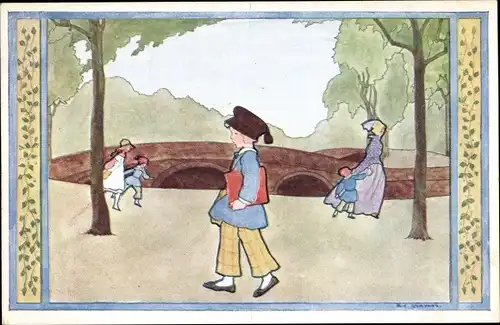 Künstler Ak Cramer, Rie, Verse aus der Vergangenheit, Hier kommt Pauwel Jonas