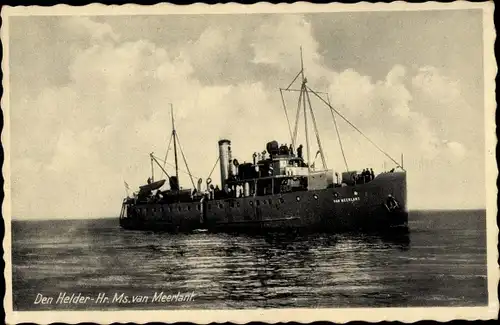 Ak Niederländisches Kriegsschiff, Hr.Ms. van Meerlant