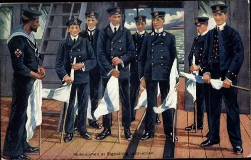 Ak Midshipman bei Signaling Instruction