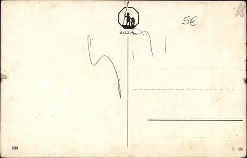 Ak Tierportrait, Hund mit Halsband