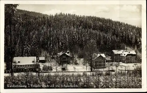 Ak Waldbärenburg Bärenburg Altenberg im Erzgebirge, Blick auf die Schäfermühle