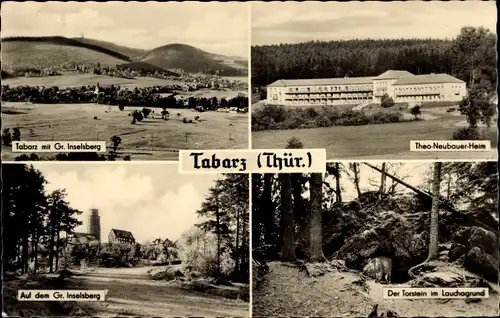 Ak Tabarz im Thüringer Wald, Großer Inselsberg, Theo-Neubauer-Heim, Torstein im Lauchagrund