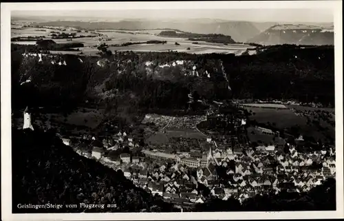 Ak Geislingen an der Steige, Fliegeraufnahme, Panorama