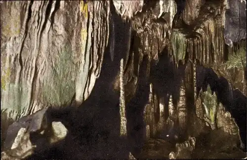 Ak Rübeland Oberharz am Brocken, Baumannshöhle, Palme mit Glockenspiel