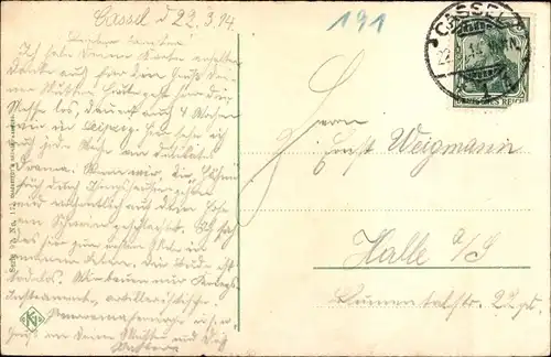 Ak Kassel in Hessen, Löwenburg