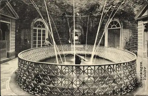 Ak Schwetzingen in Baden, Voliere